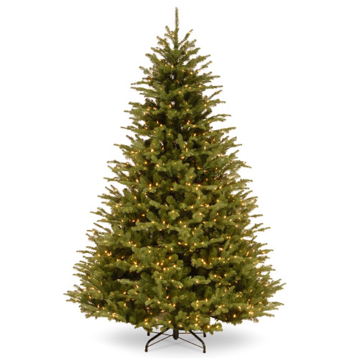 7.5 Pre-Lit Ridgedale Fir Artificial Christmas Tree, Warm White LED Lights