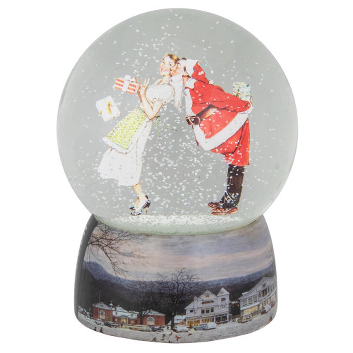 Norman Rockwell “Christmas Surprise” Snow Globe – 6.5″