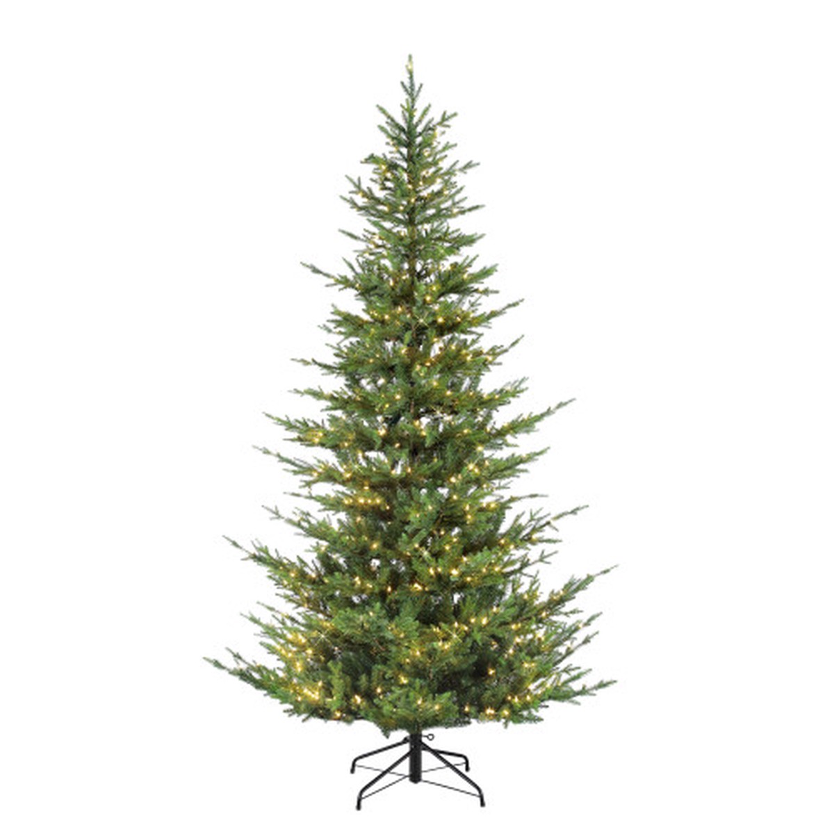 Pre-lit Medium Natural Fir Artificial Christmas Tree - 6.5 - Clear Lights