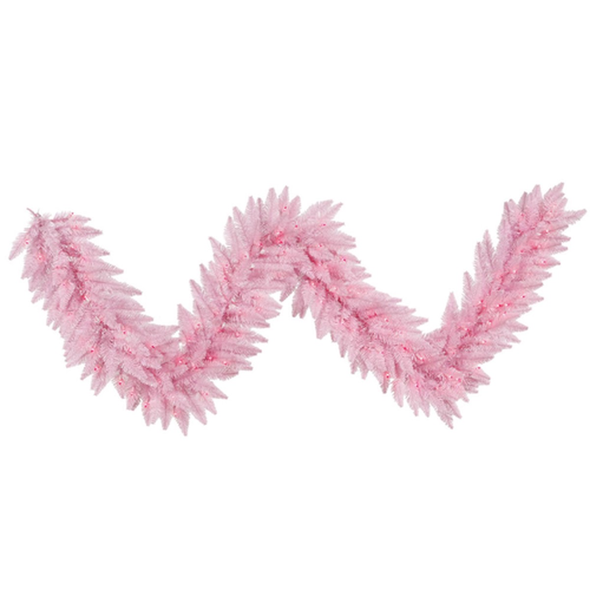 9' x 14" Light Pink Fir Artificial Christmas Garland - Pink Dura Lit Lights