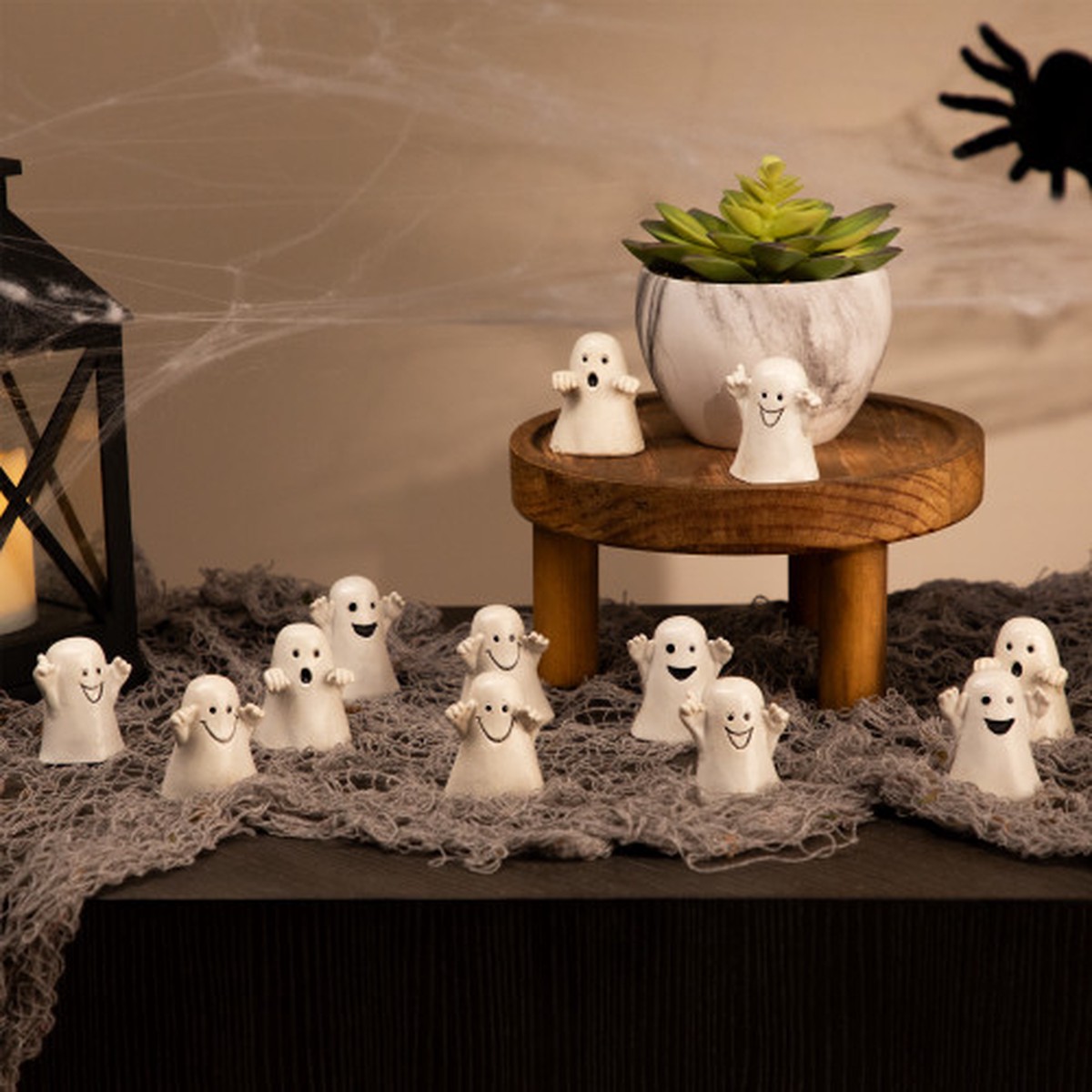 1.5″ Mini Ghost Halloween Decorations – Set of 12