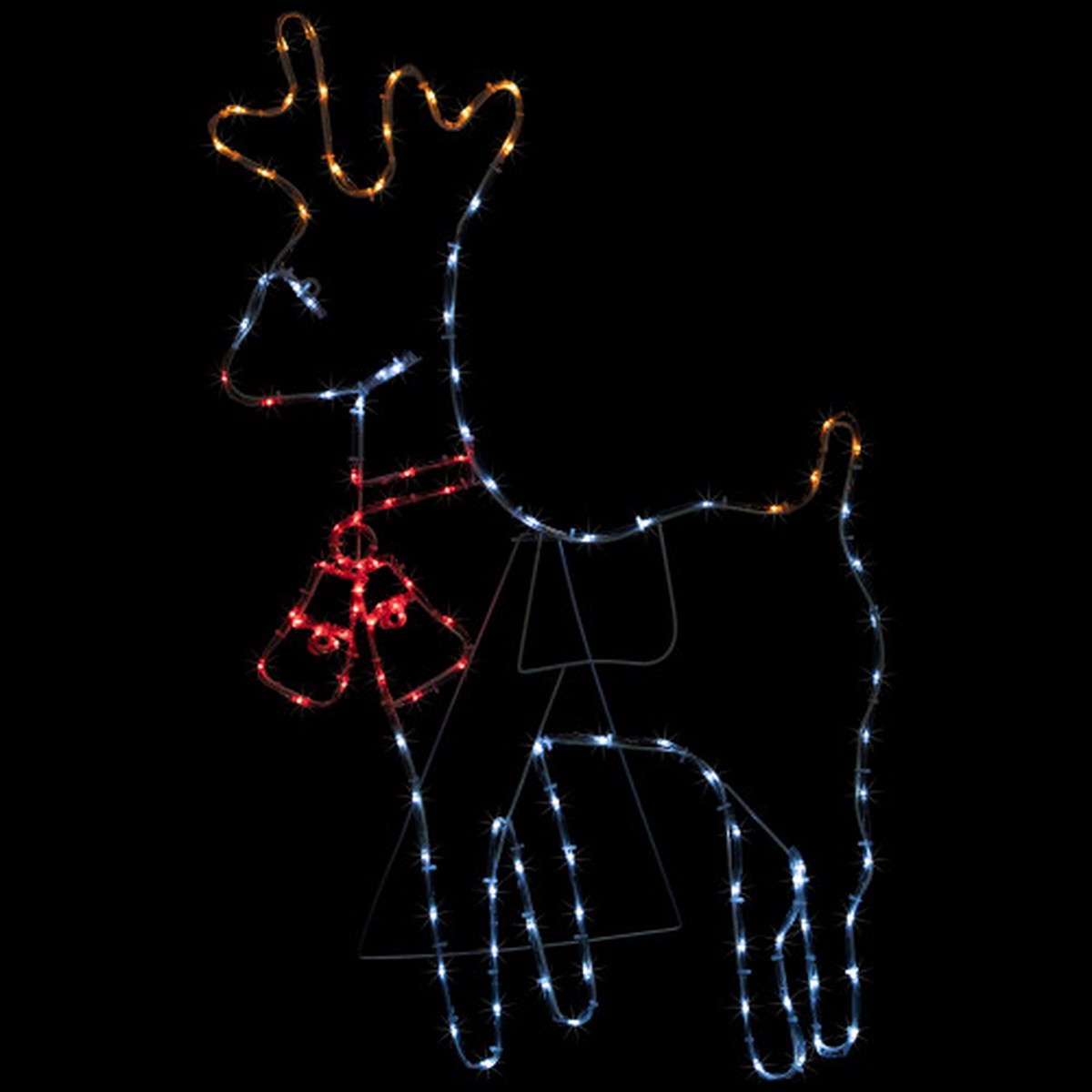 36″ Lighted Standing Reindeer Silhouette Outdoor Christmas Decor