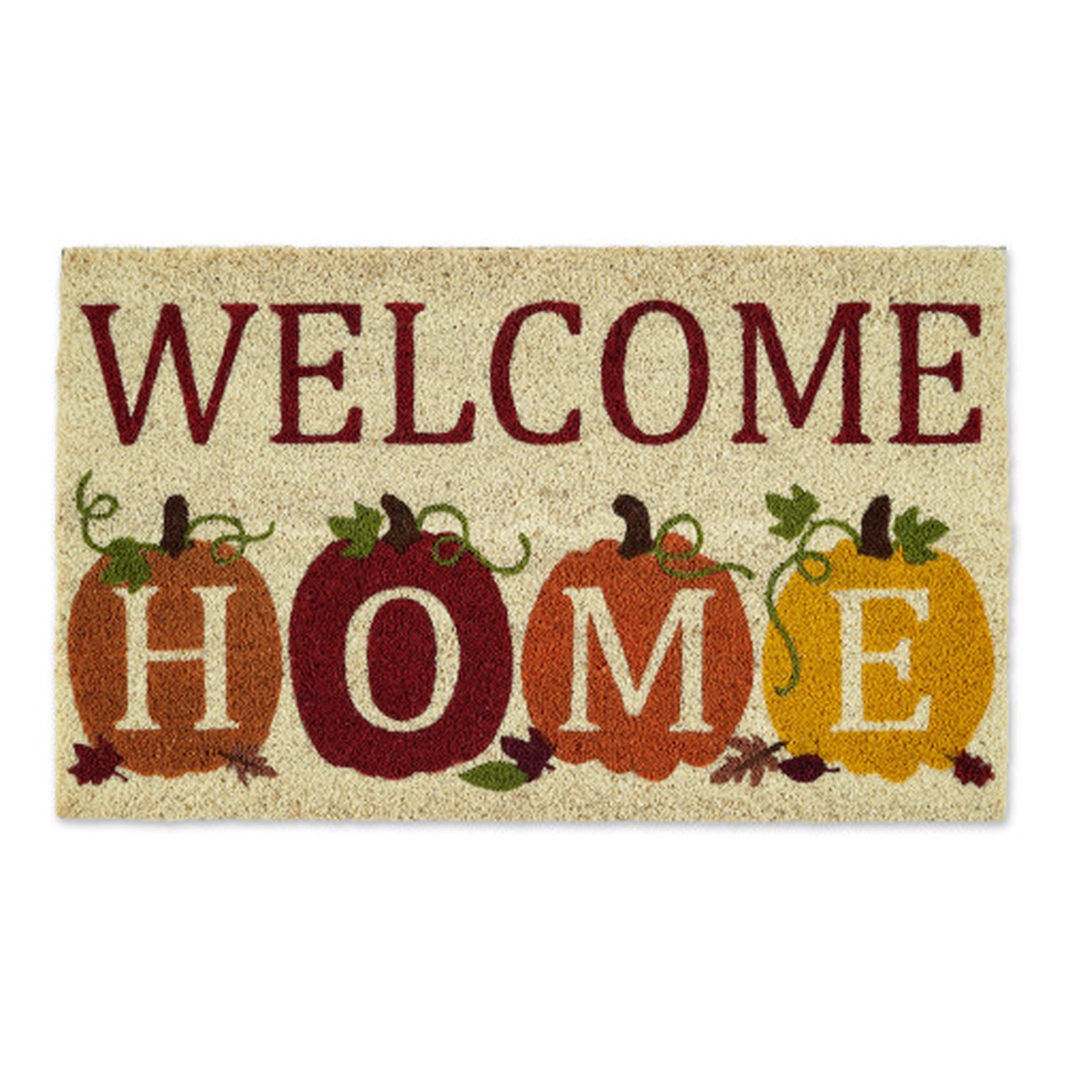 “Welcome Home” Pumpkins Fall Harvest Doormat – 18″ x 30″