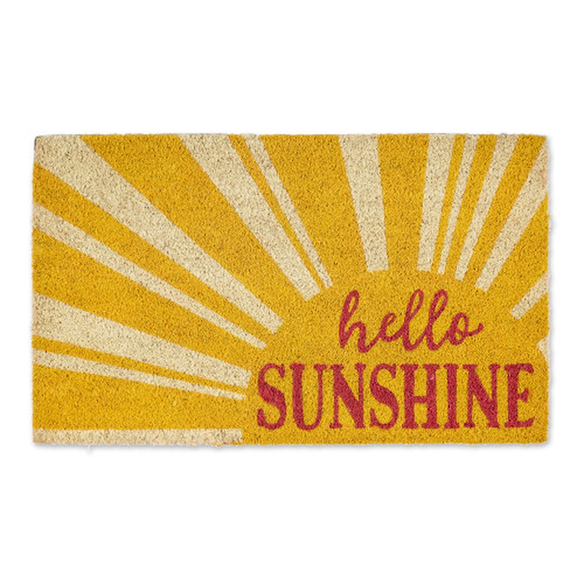“Hello Sunshine” Rectangular Doormat – 18″ x 30″ – Yellow