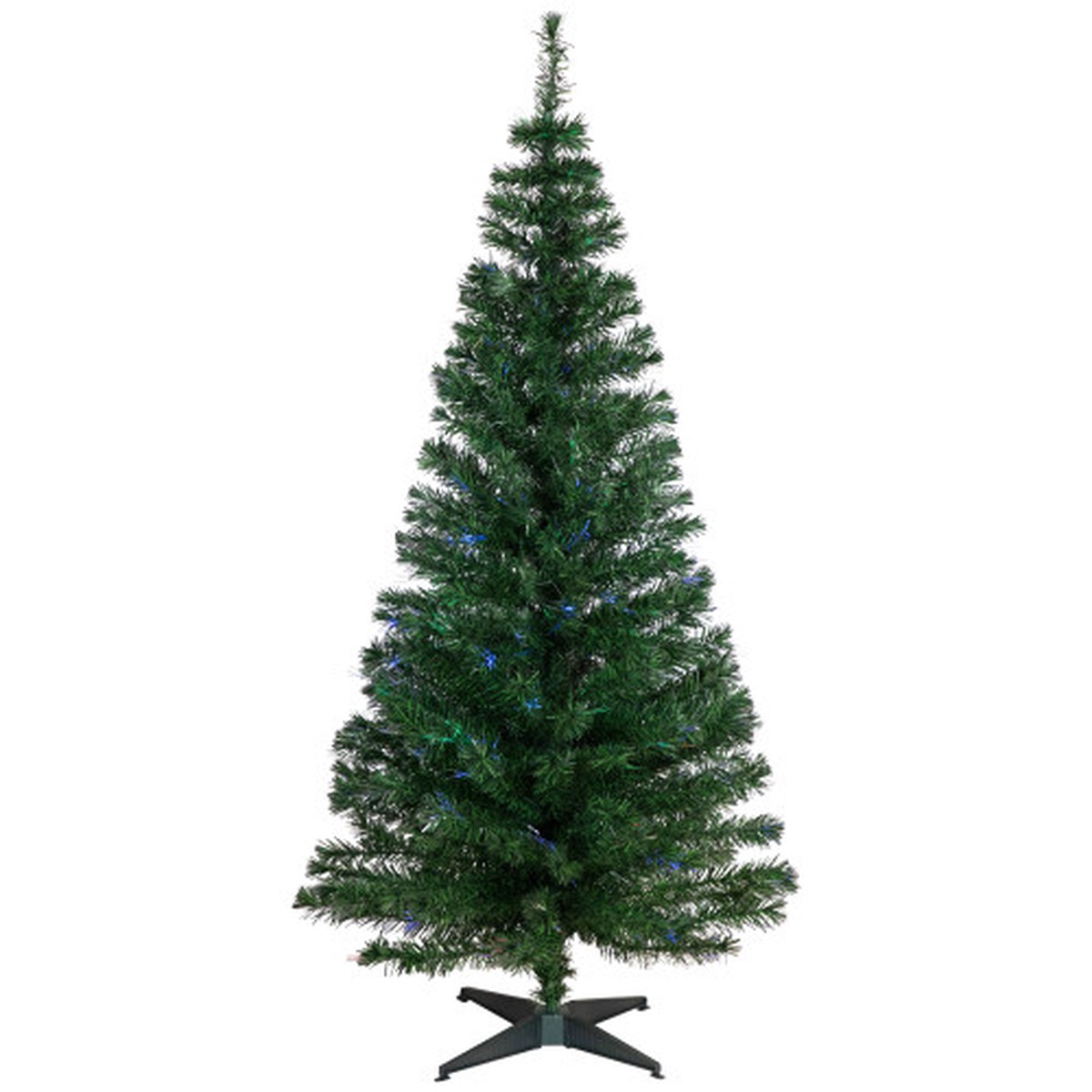 Pre-Lit Medium Multi-Color Fiber Optic Pine Christmas Tree - 6'