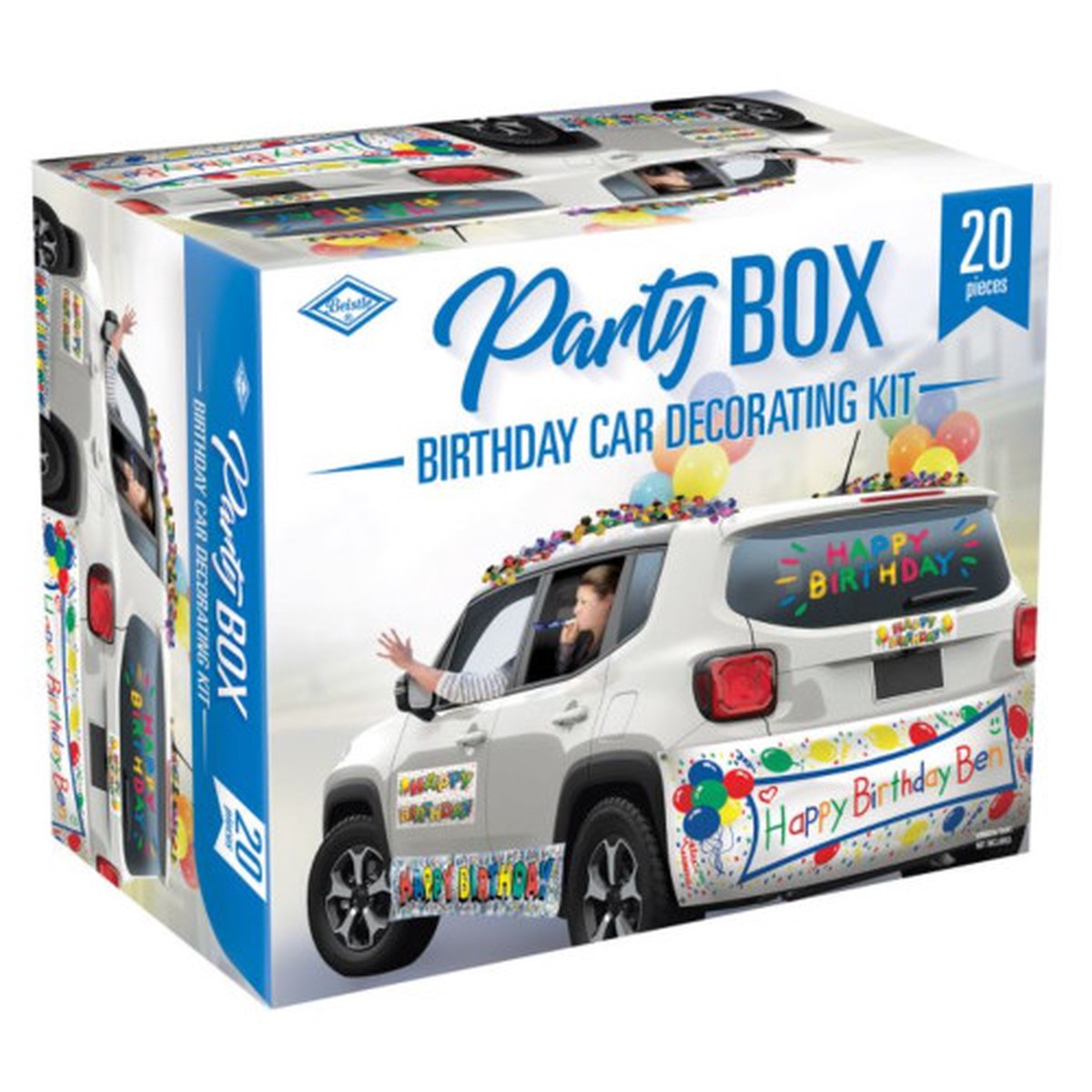 20-Piece Birthday Party Box Kit – 25′ – Multicolor – Pack of 6