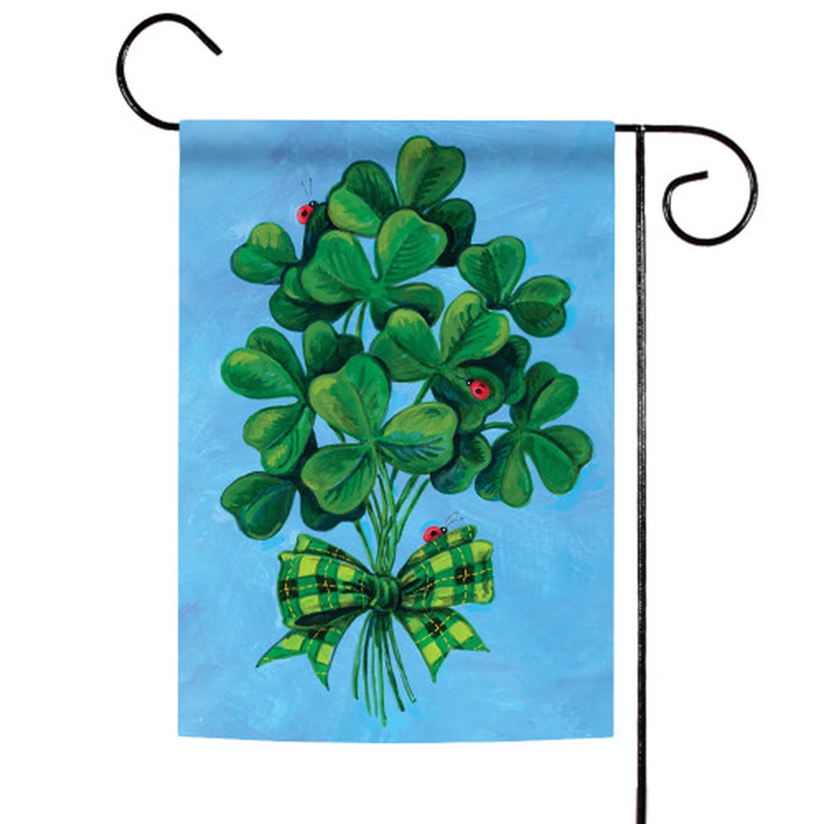 St. Patrick’s Day Bouquet Of Clover Leaf Outdoor Garden Flag 18″ x 12.5″