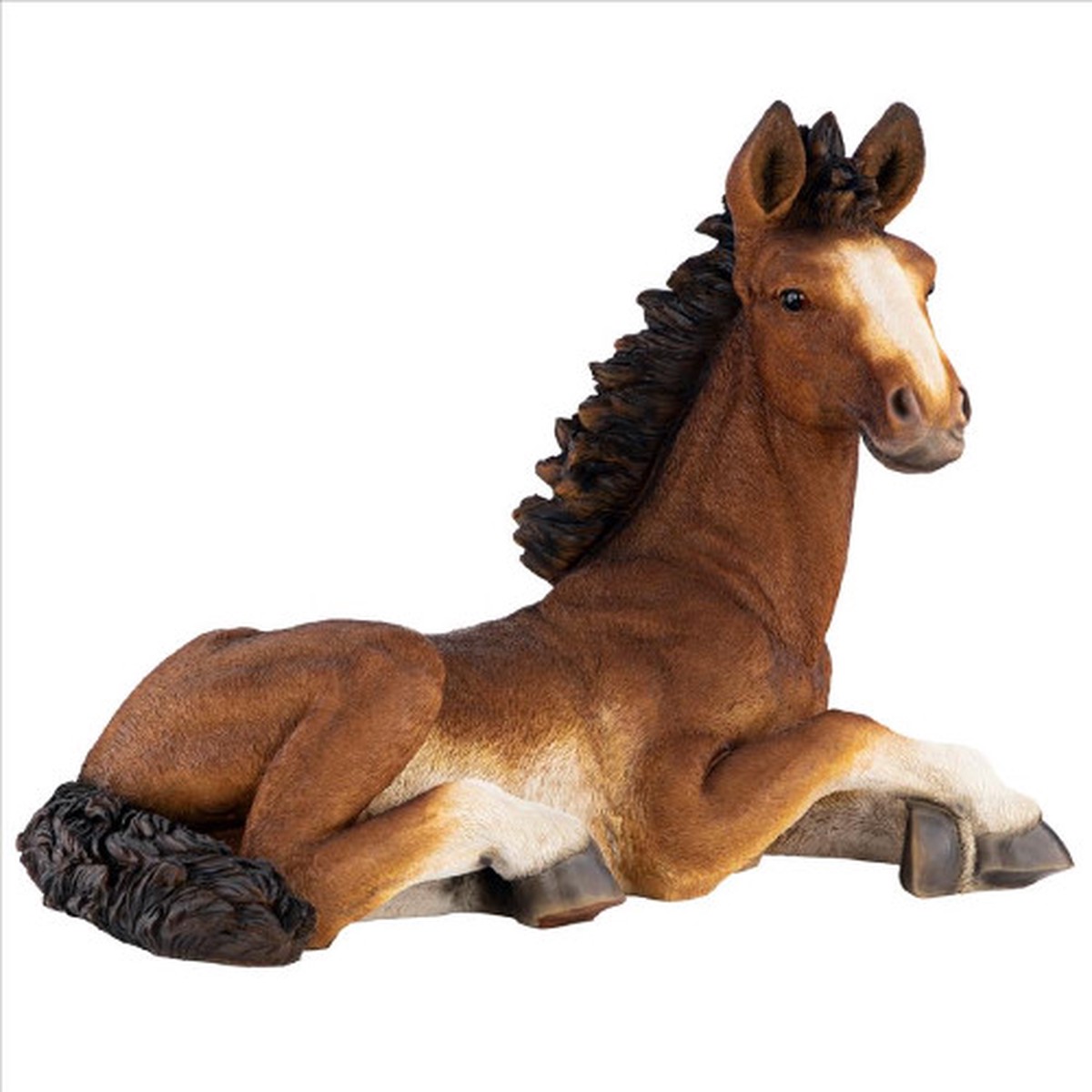 16.5″ Relaxing Pony Horse Outdoor Garden Statue