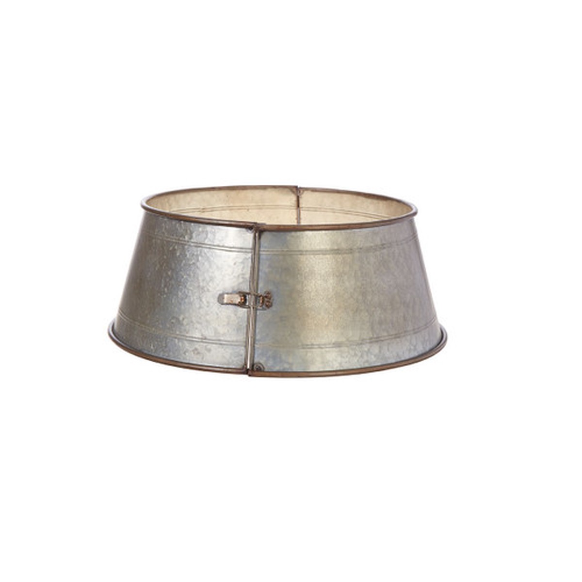 24" Galvanized Metal Christmas Tree Collar