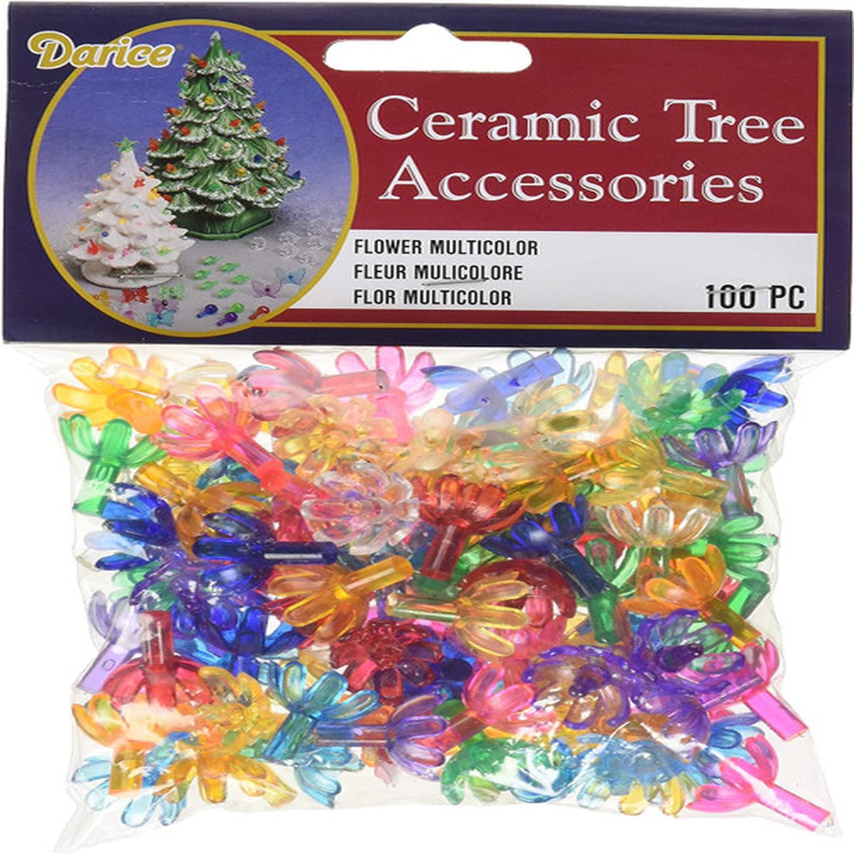 Multi Colored Ceramic Tree Replacement Flower Pins