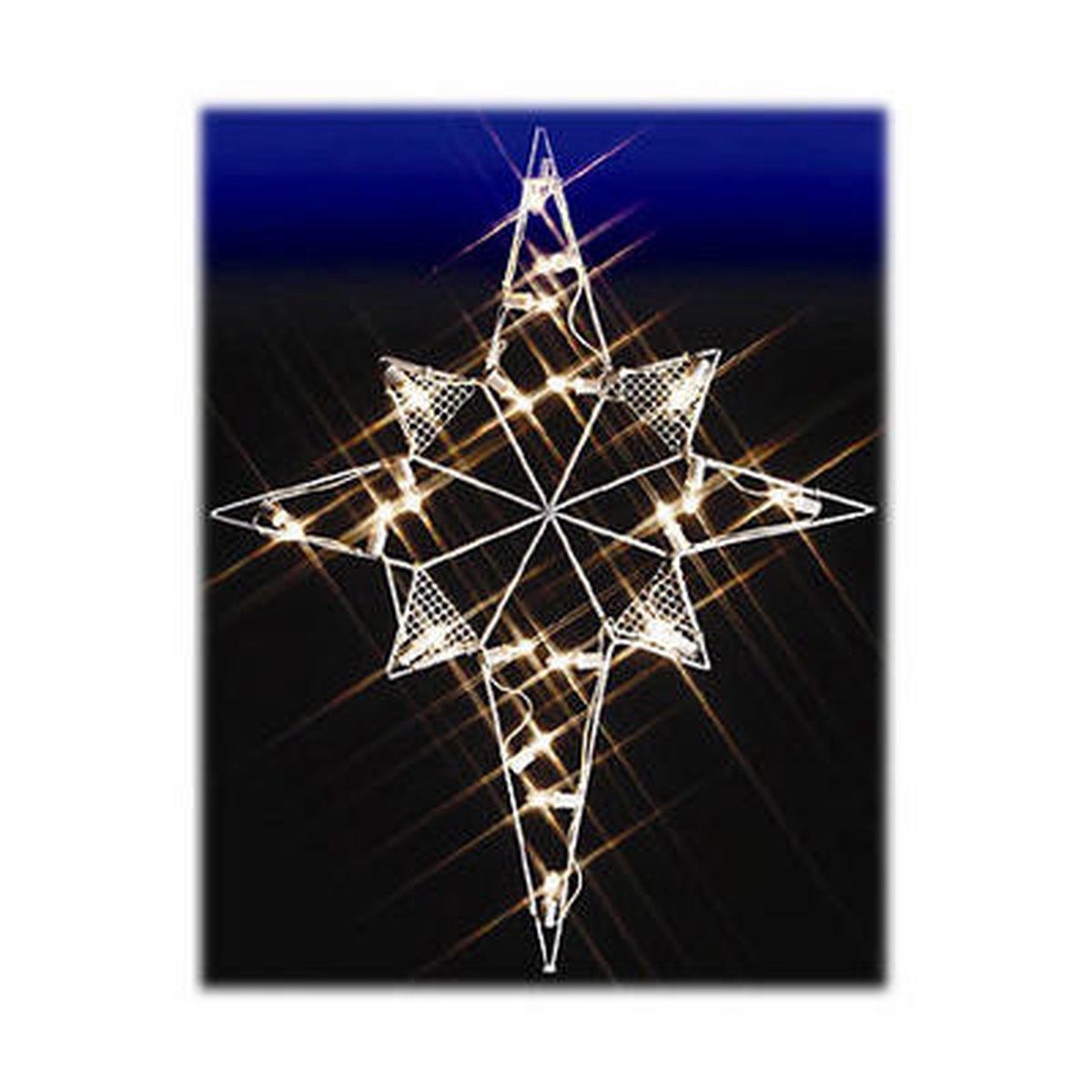 39″ Bethlehem Star Nativity Silhouette Lighted Wire Frame Christmas Outdoor Decoration