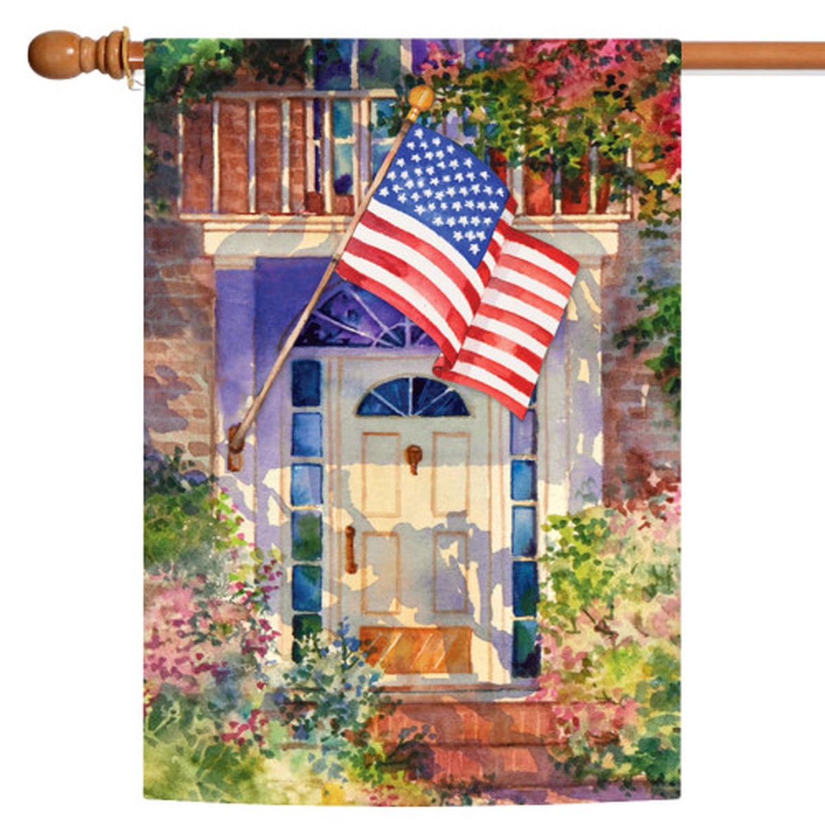 Sweet Home Patriotic Fade Resistant Outdoor Flag – 40″ x 28″