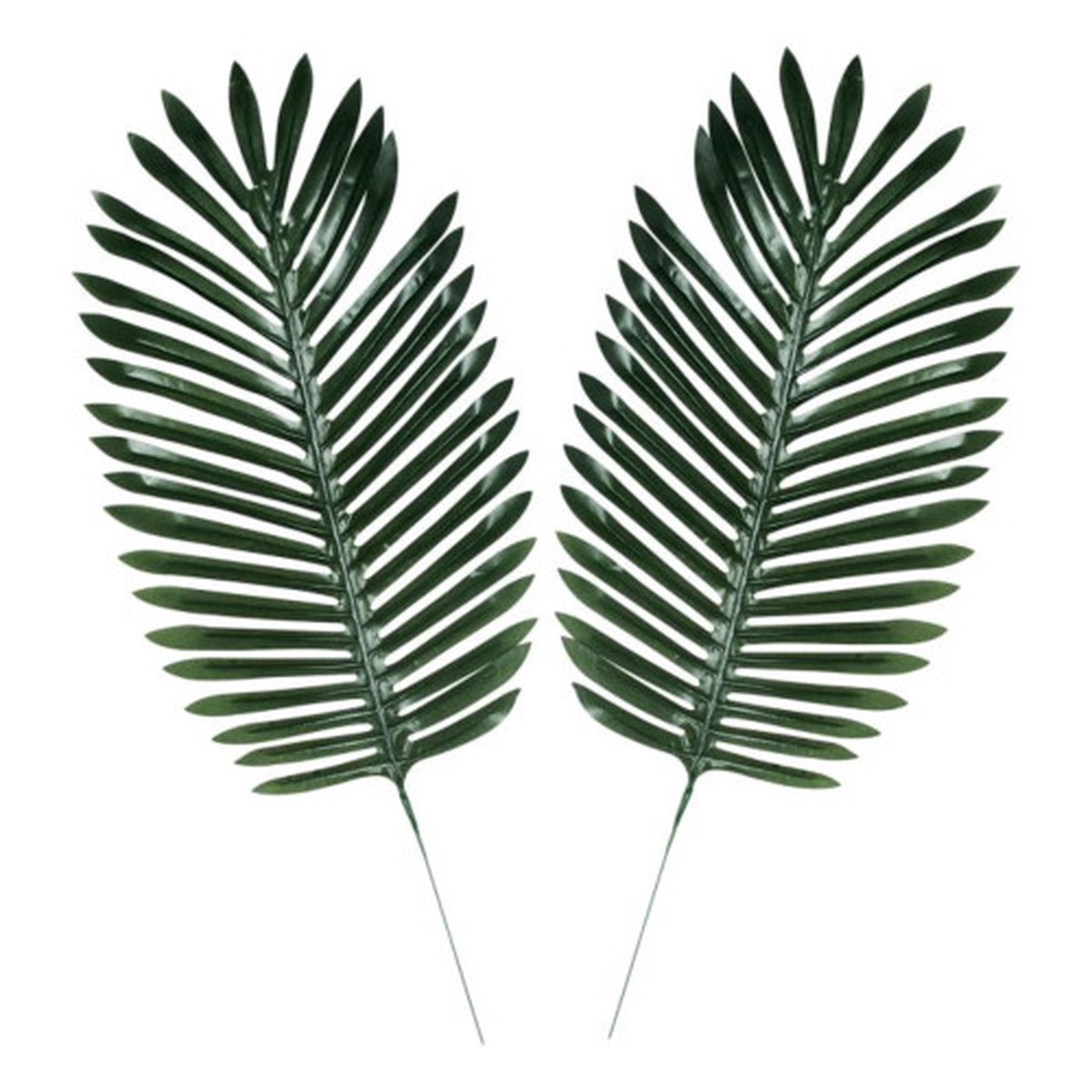 Tropical Palm Artificial Leaf Fabric Party Decorations – 24.5″ – Set of 12