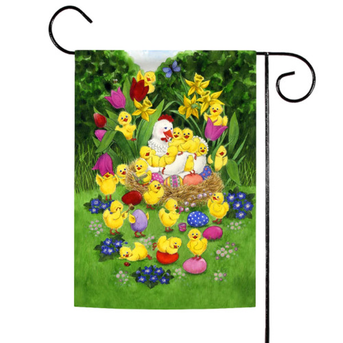 The Easter Chicks Outdoor Garden Flag 18″ x 12.5″