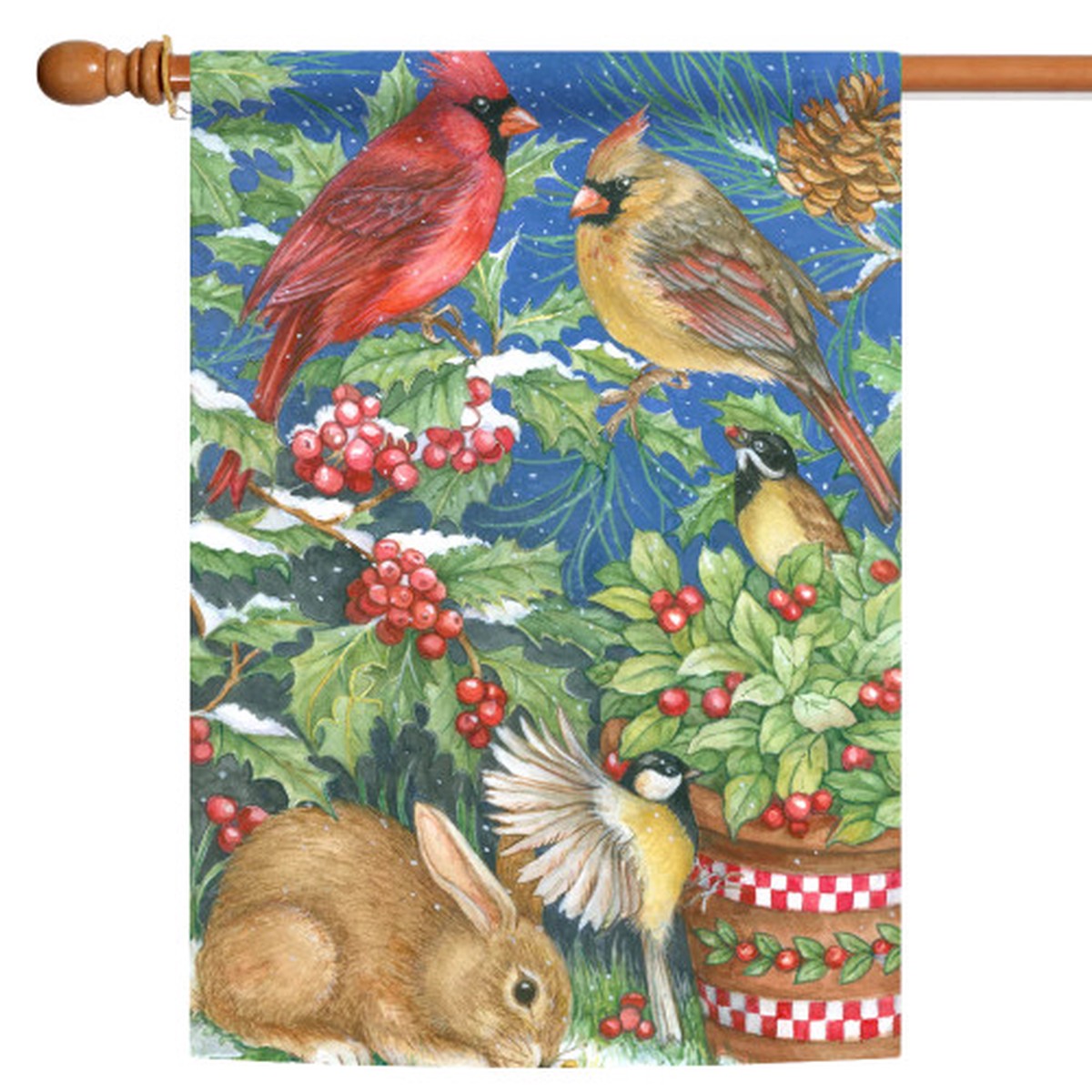 Winter Feast Outdoor House Flag 40″ x 28″