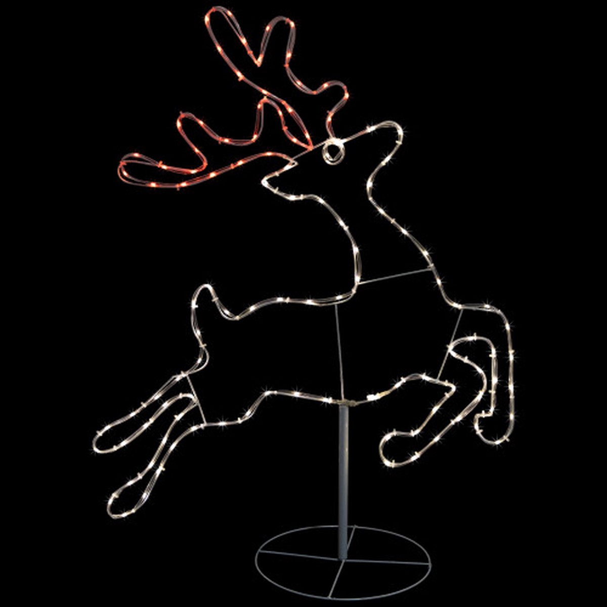 36″ Lighted Running Reindeer Silhouette Outdoor Christmas Decor