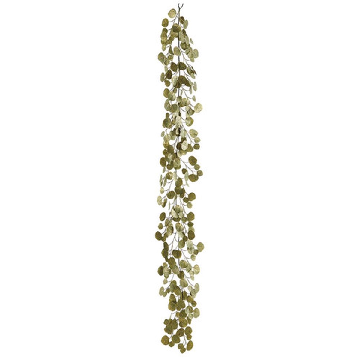 6' Metallic Eucalyptus Leaf Artificial Christmas Garland - Gold