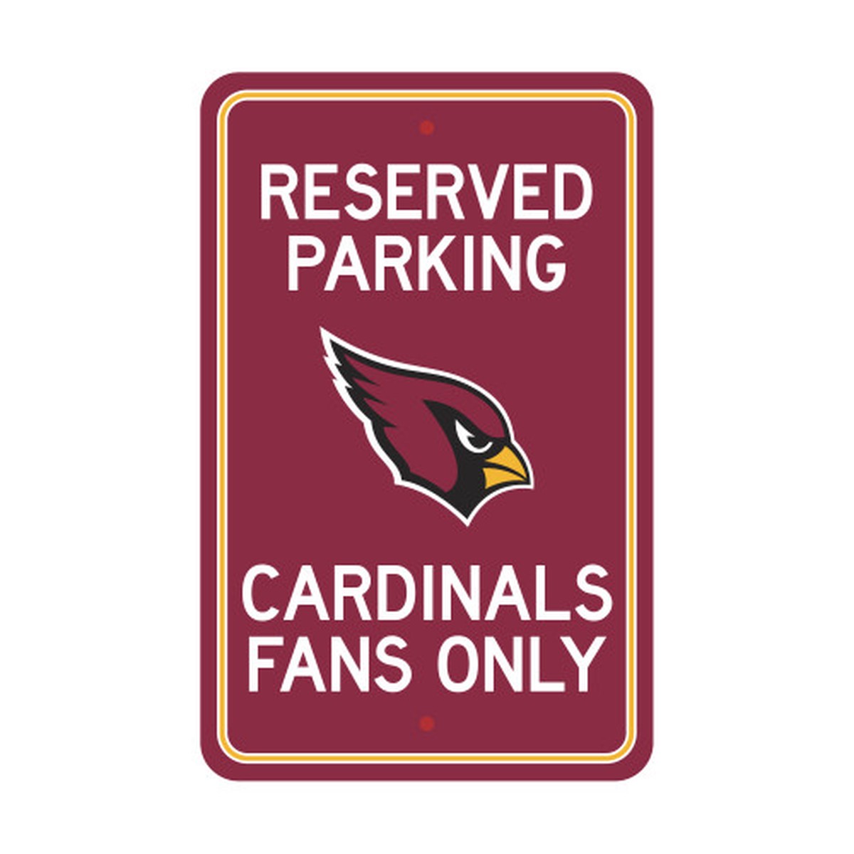 18″ NFL Arizona Cardinals ‘Reserved Parking’ Wall Sign