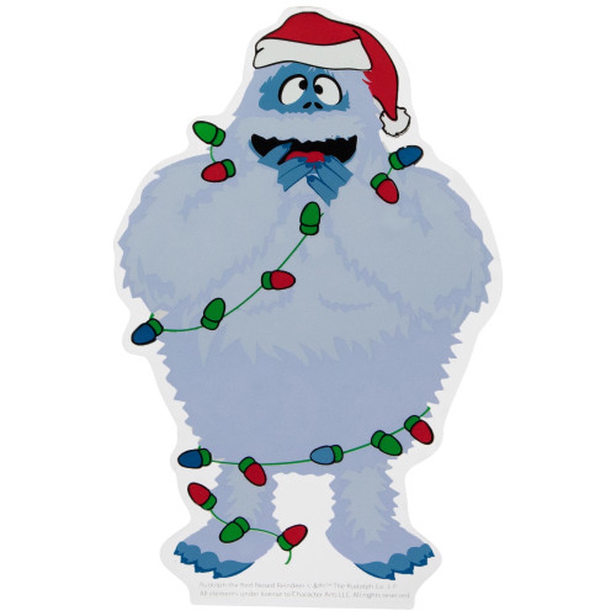 Bumble Wrapped in Lights Double Sided Christmas Window Cling Decoration