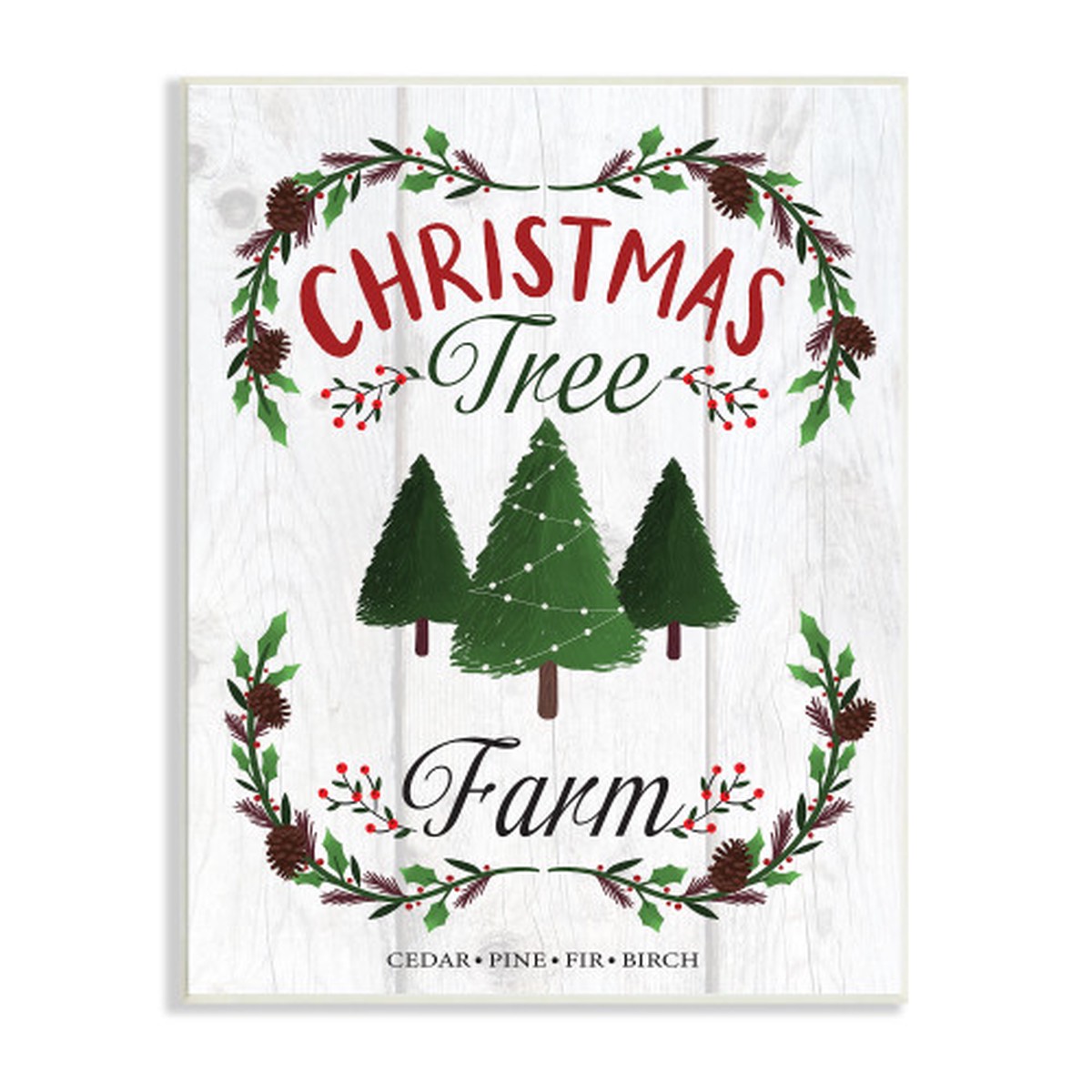 “Christmas Tree Farm” Wall Sign, 10″ x 15″