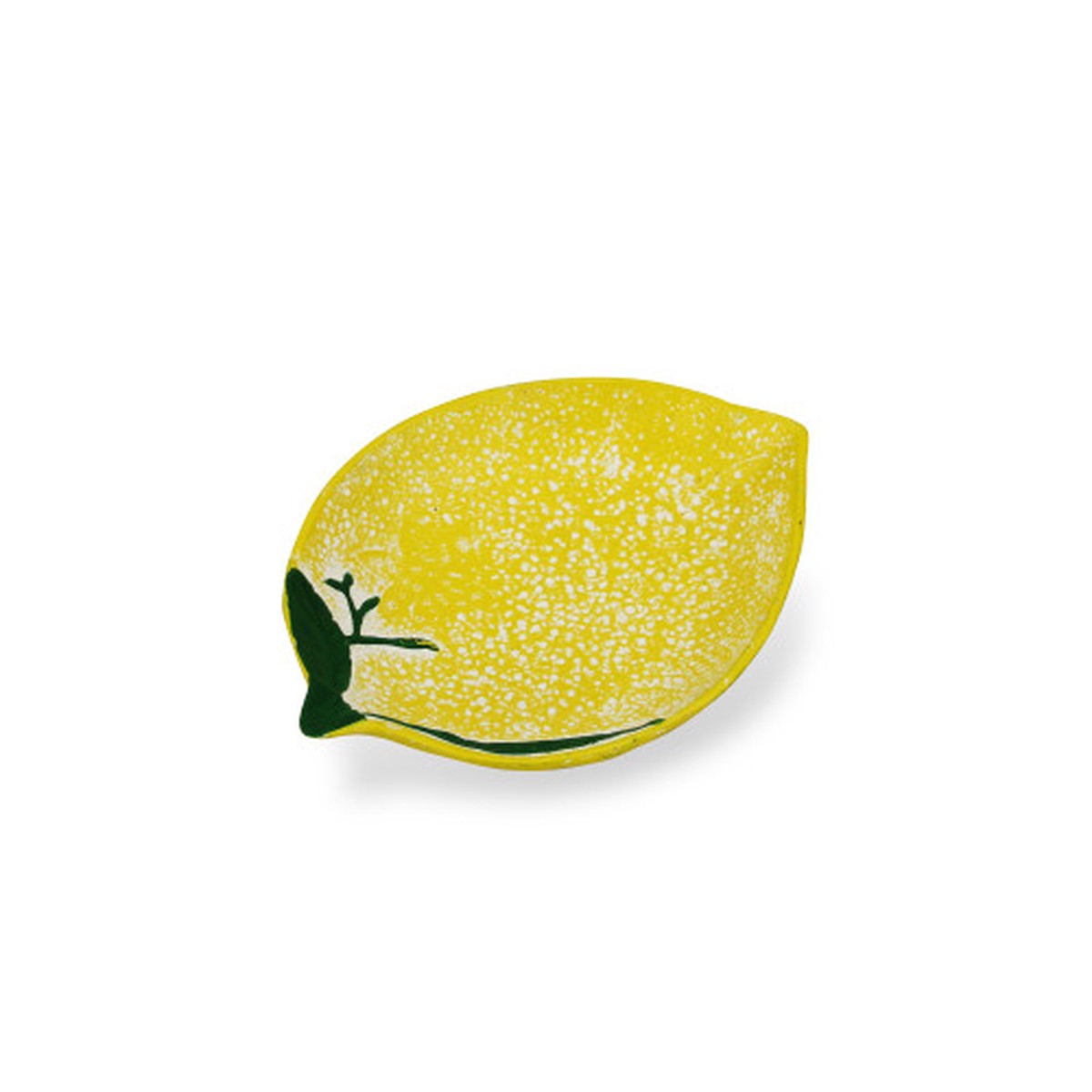 10″ Yellow Large Distressed Lemon Tray