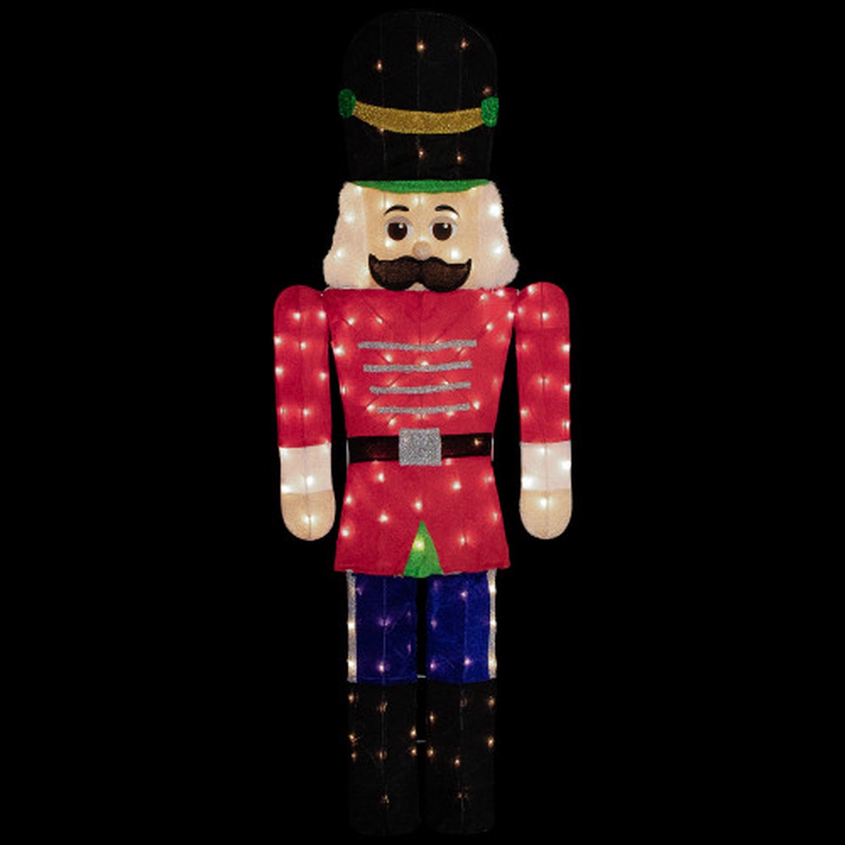 Lighted Toy Soldier Outdoor Christmas Decoration – 72″ – Warm White
