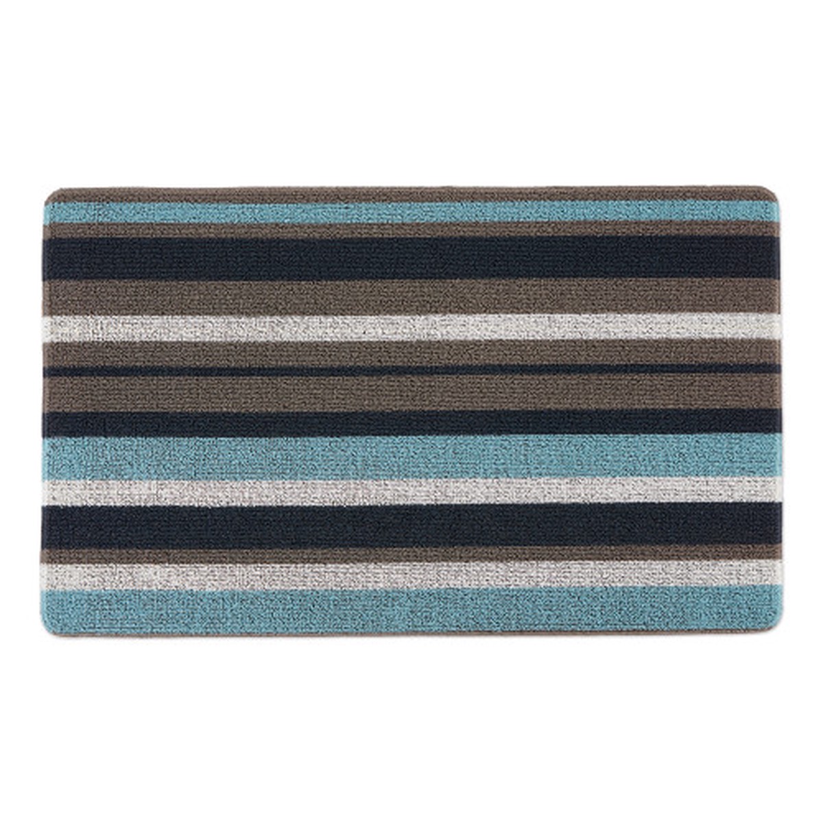 Tufted Loop Striped Rectangular Doormat – 17.75″ x 29.5″