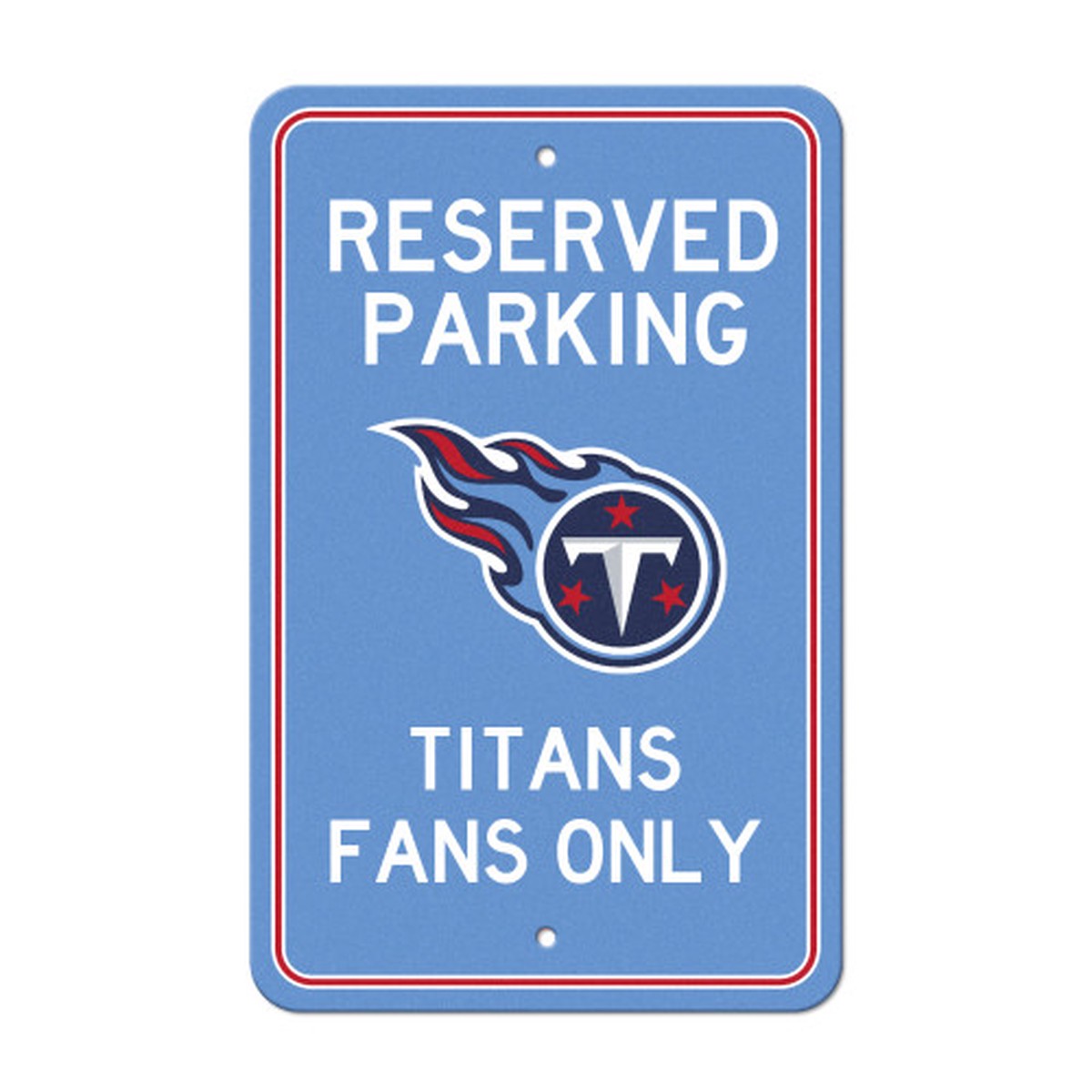 18″ NFL Tennessee Titans ‘Reserved Parking’ Wall Sign