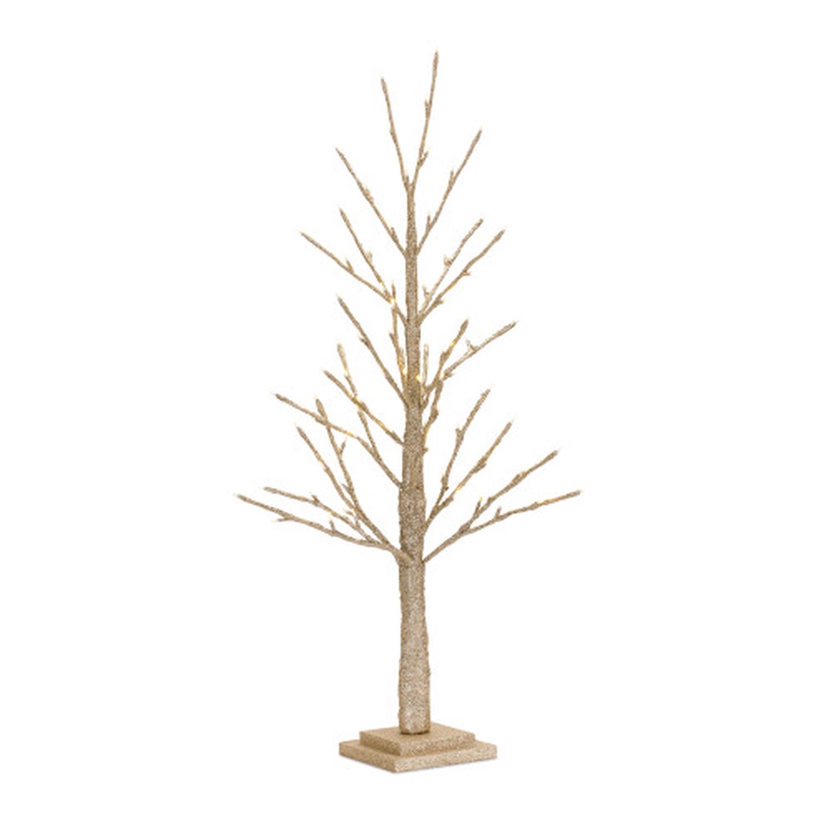3' Gold LED Lighted Twig Christmas Tree