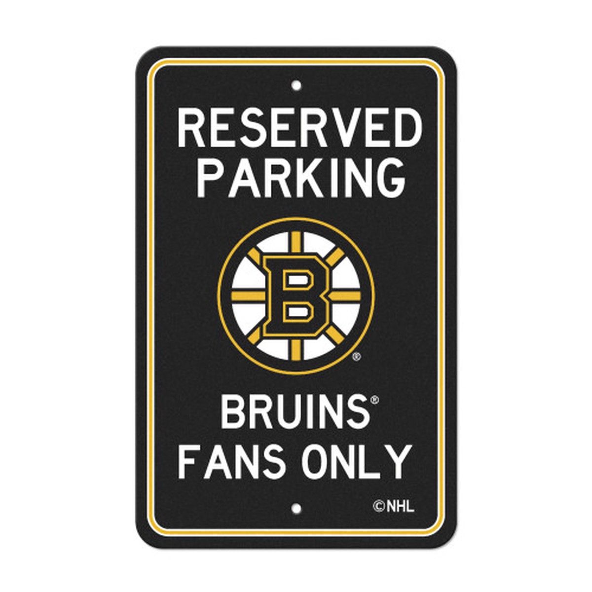 18″ NHL Boston Bruins ‘Reserved Parking’ Wall Sign
