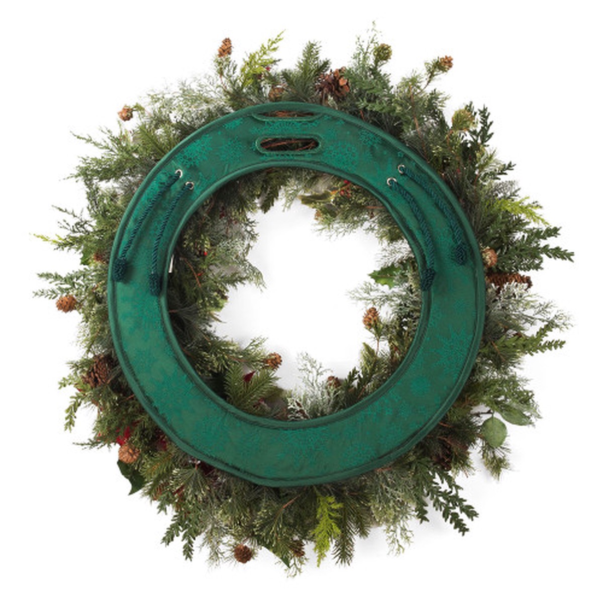 20″ Basil Green Christmas Deluxe Door Saver Protective Wreath Pad