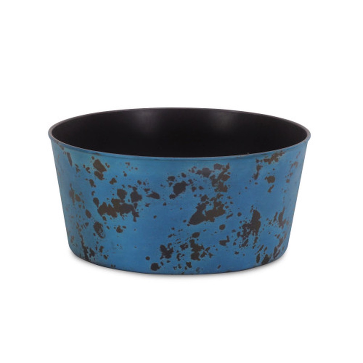 11.5″ Rustic Blue Round Tapered Planter