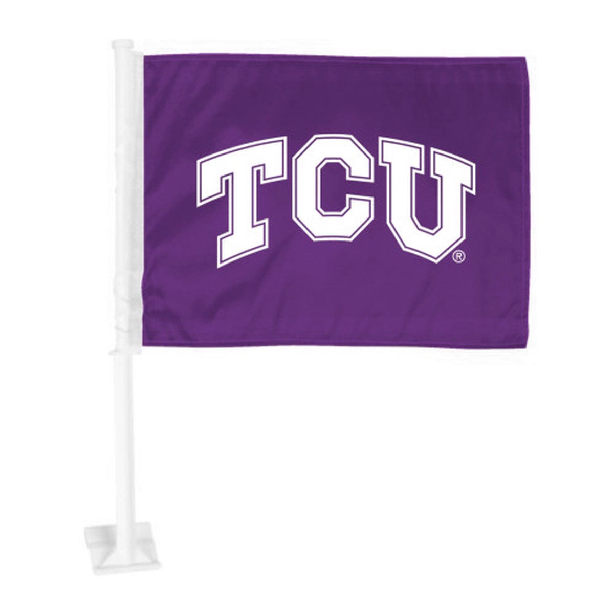 14″ x 11″ NCAA Texas Christian University Horned Frogs Automotive Car Flag