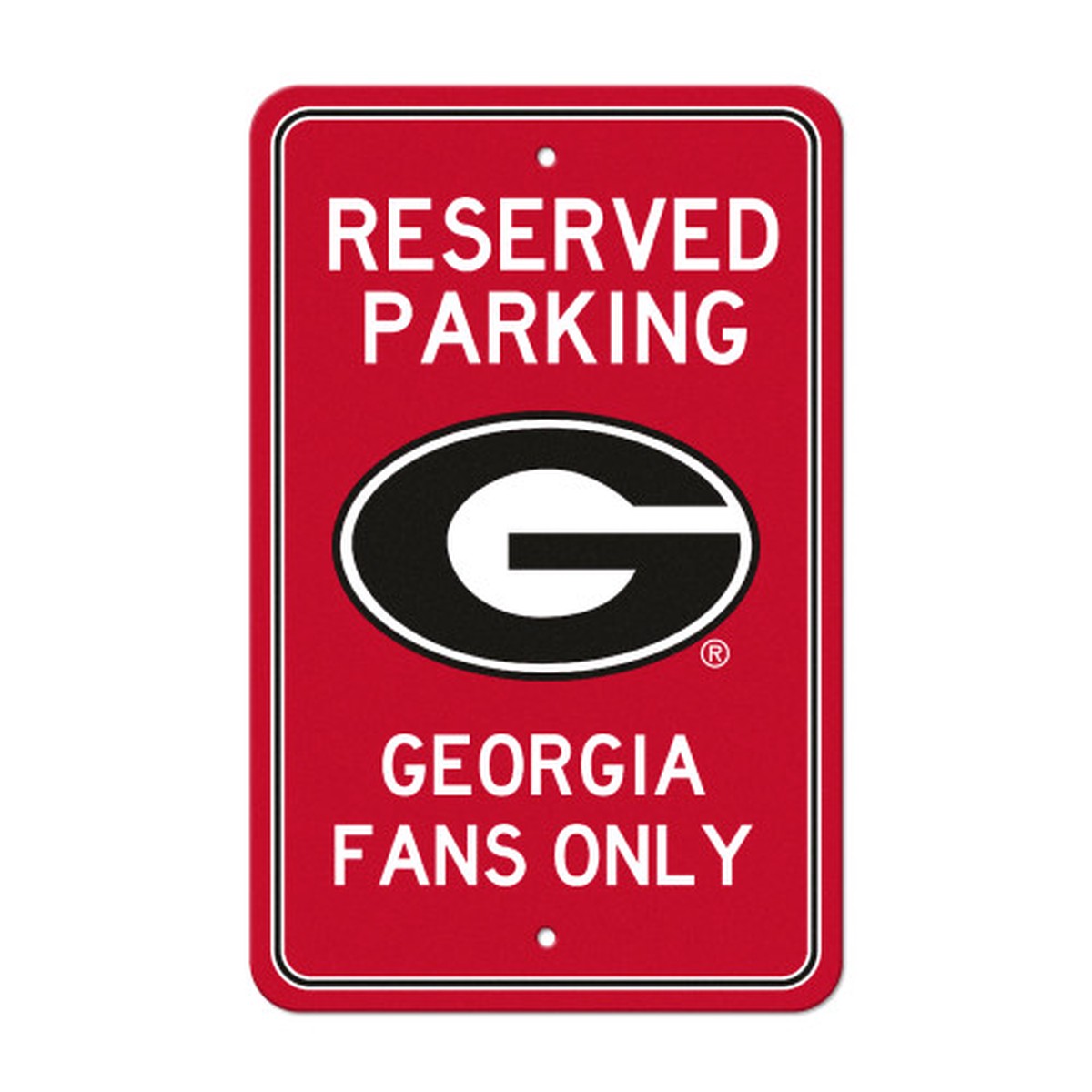 18″ NCAA University of Georgia Bulldogs ‘Reserved Parking’ Wall Sign