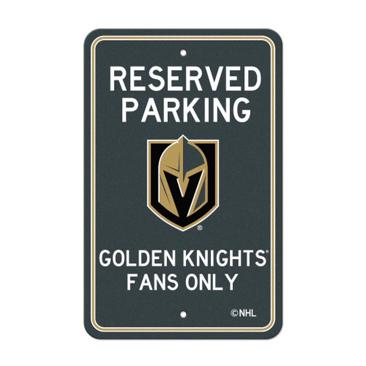 18″ NHL Vegas Golden Knights ‘Reserved Parking’ Wall Sign