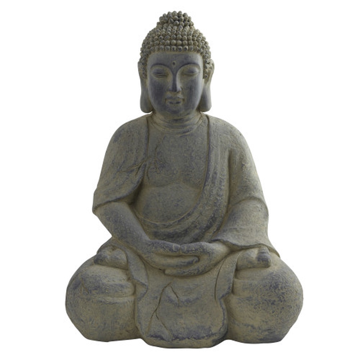 19.75″ Buddha Sitting Decorative Outdoor Statue