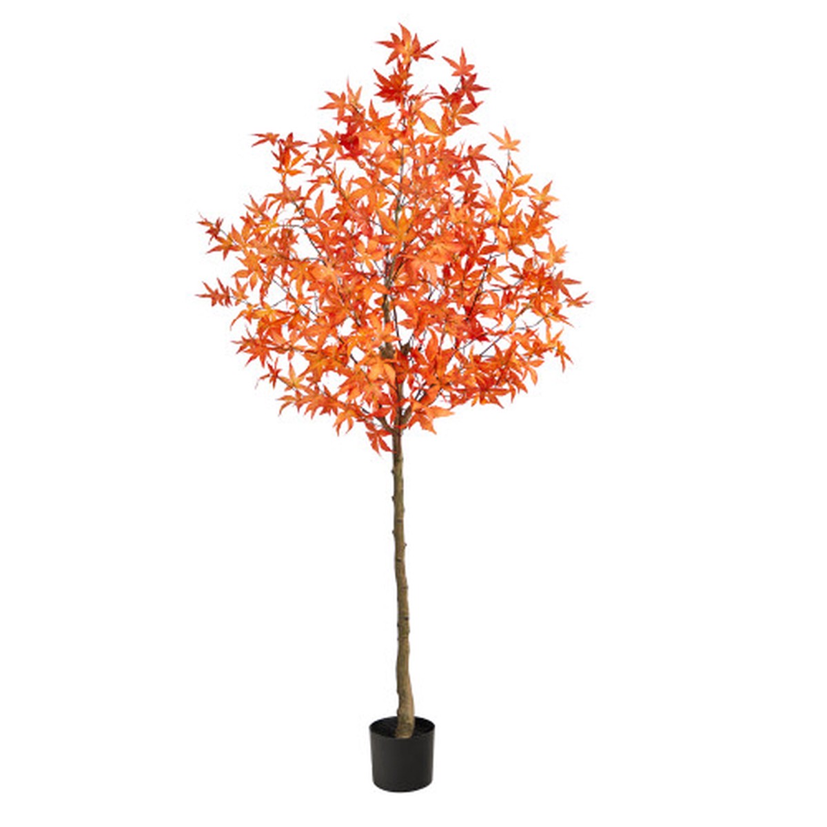 6' Orange Maple Fall Harvest Artificial Tree in Nursery Pot