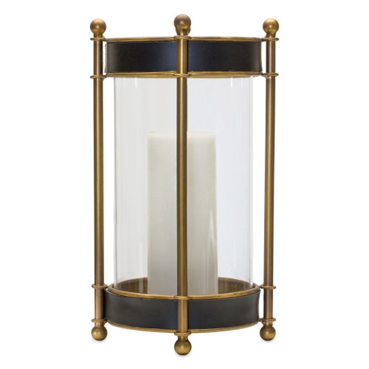 13.5″ Vintage Frame Candle Holder with Glass Insert