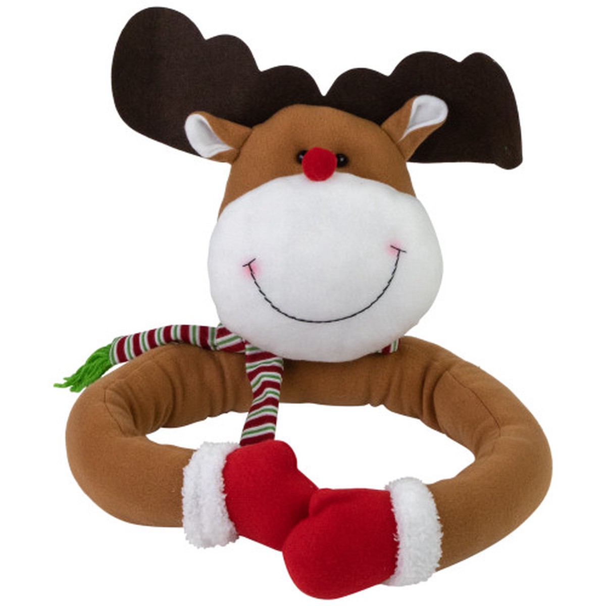 Plush Reindeer Christmas Tree Topper -26″ – Unlit