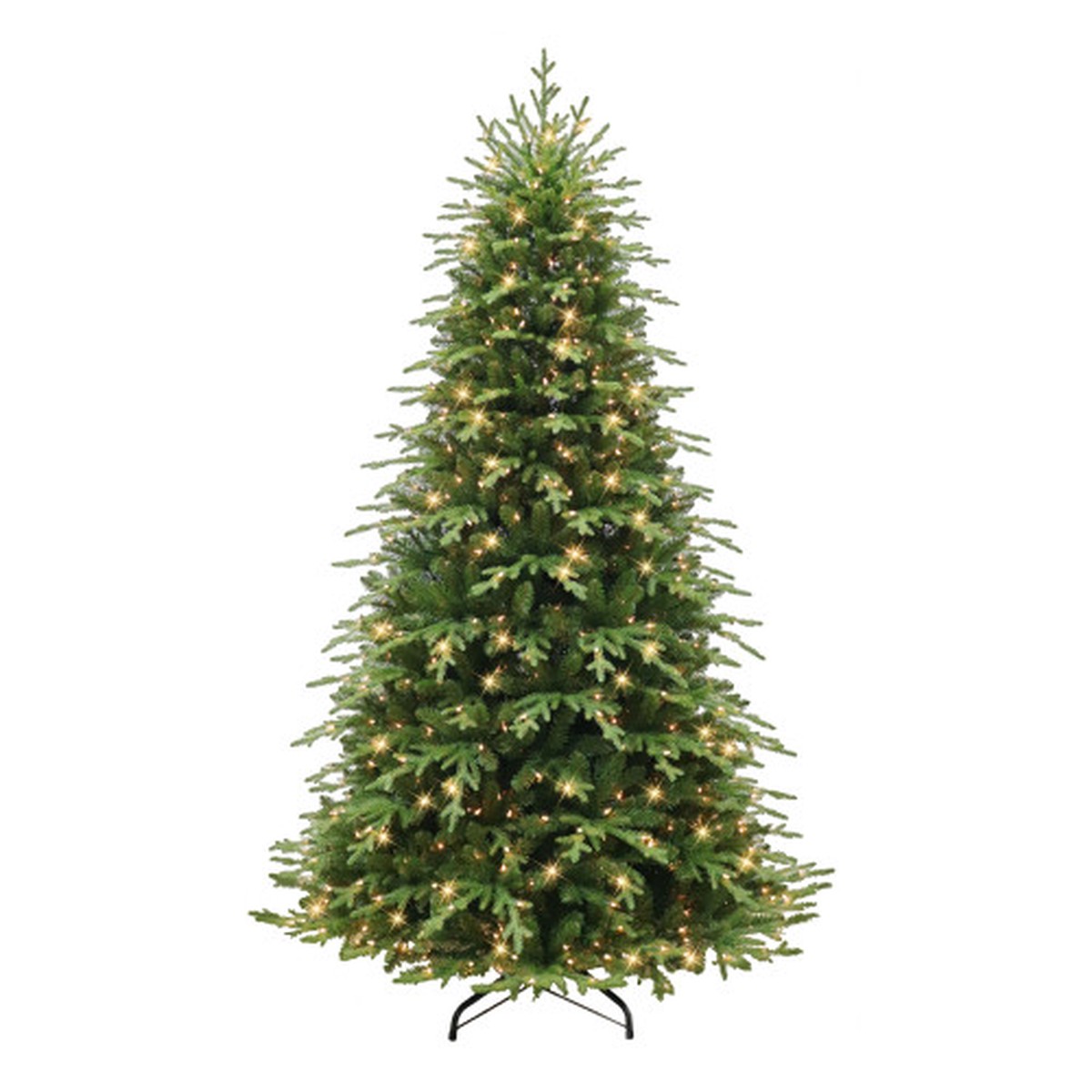 Pre-lit Medium Galveston Fir Artificial Christmas Tree – 7.5 – Clear Lights