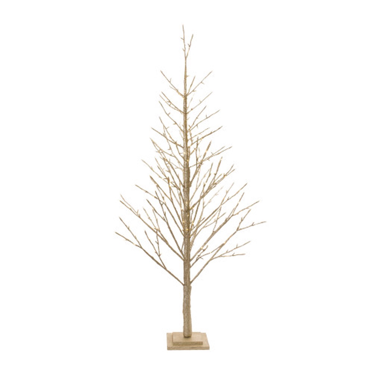 5.5' Gold LED Lighted Artificial Christmas Twig Tree