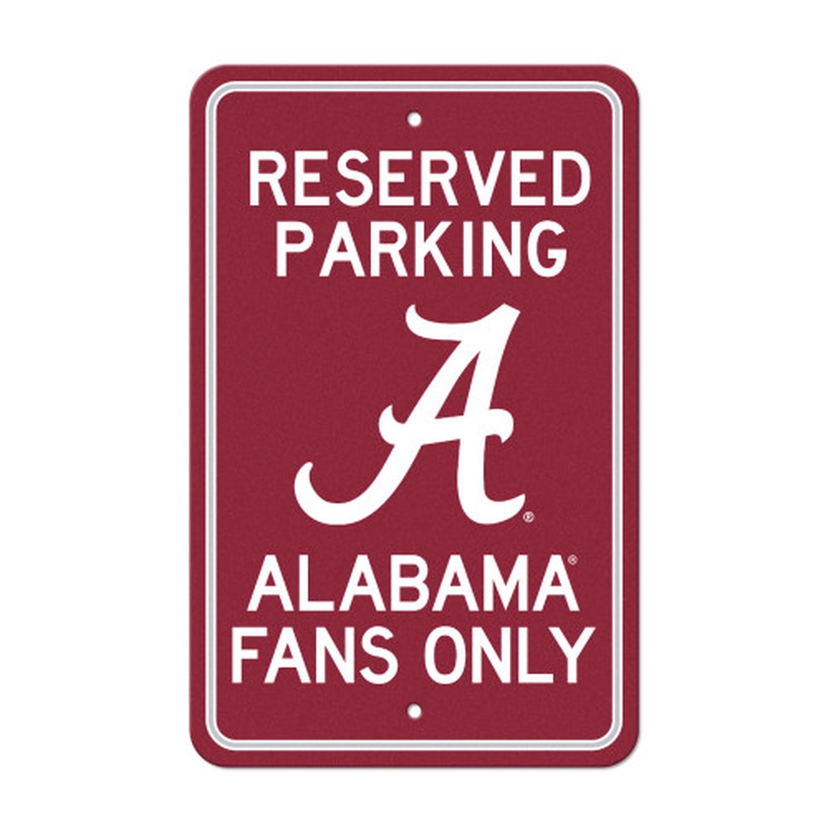 18″ NCAA University of Alabama ‘Reserved Parking’ Wall Sign