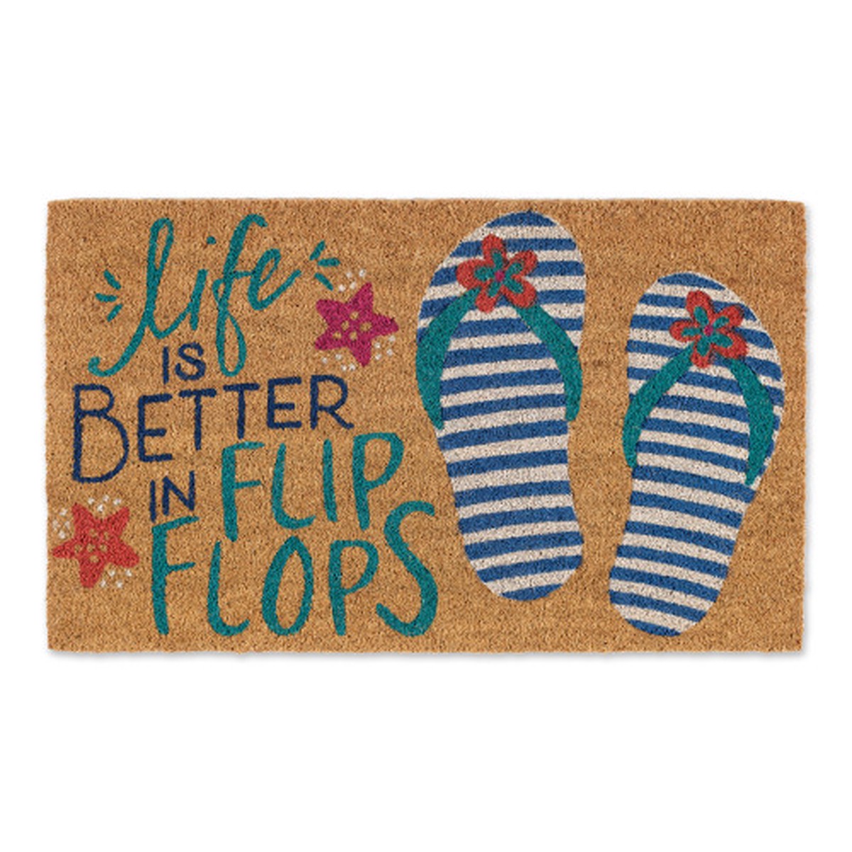 “Life is Better in Flip Flops” Doormat – 18″ x 30″