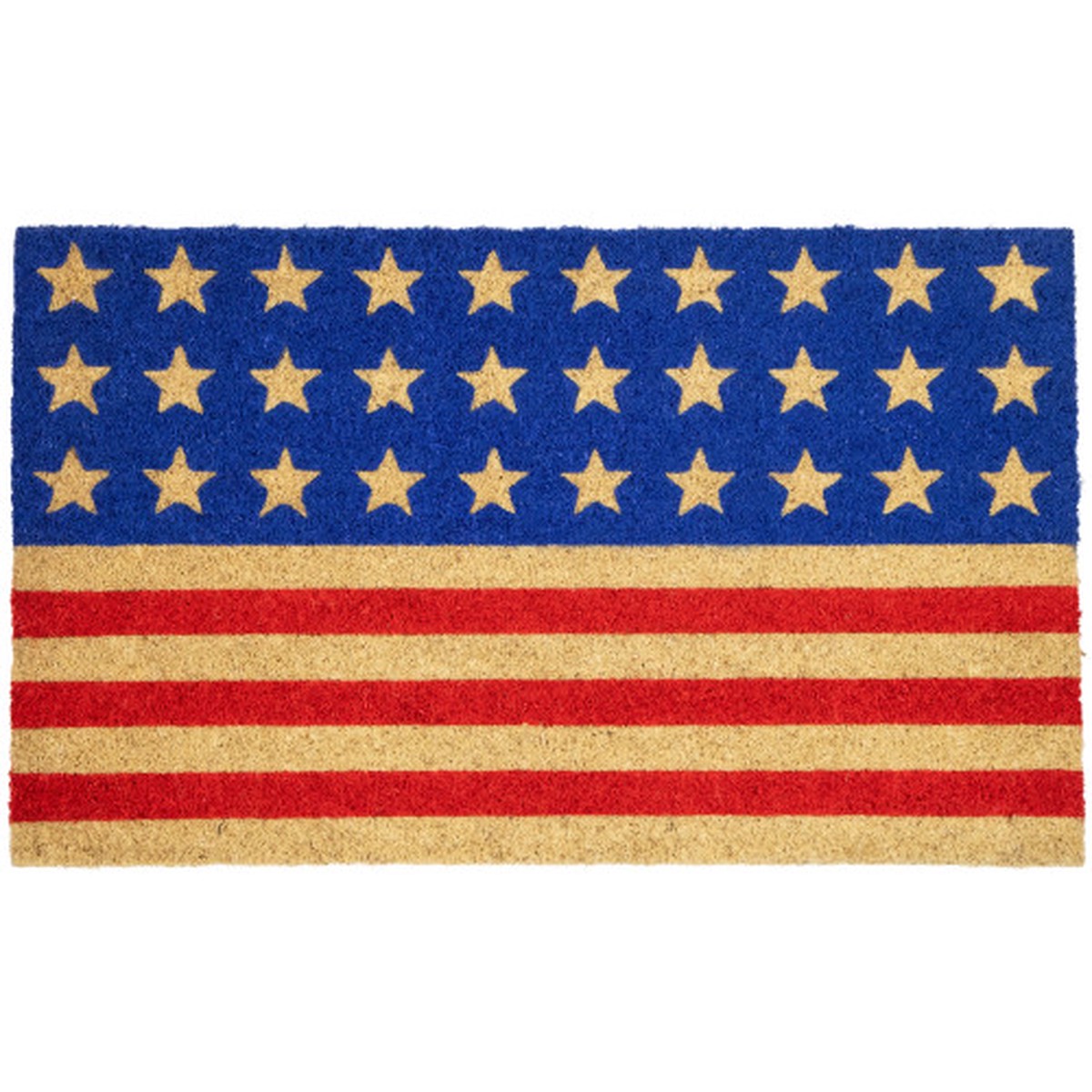 18″ x 30″ Patriotic Stars and Stripes Outdoor Fourth of July Doormat