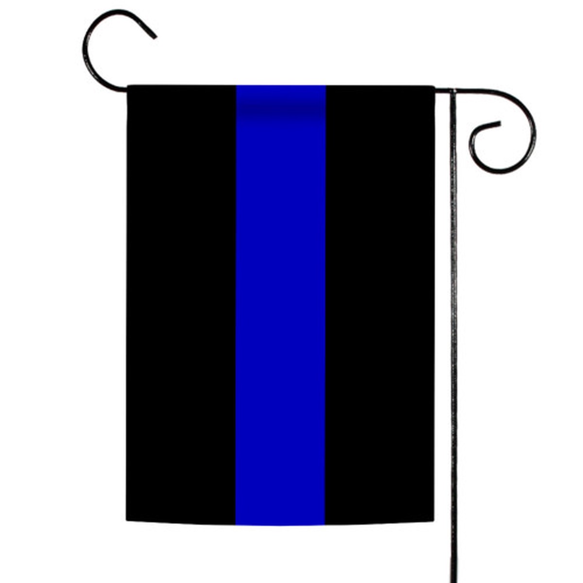Thin Blue Line Striped Outdoor Garden Flag 18″ x 12.5″
