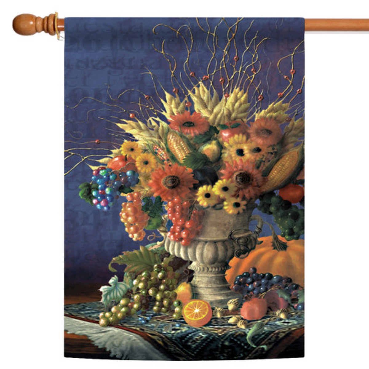 Yellow and Red Fall Harvest Bouquet Outdoor House Flag 40″ x 28″