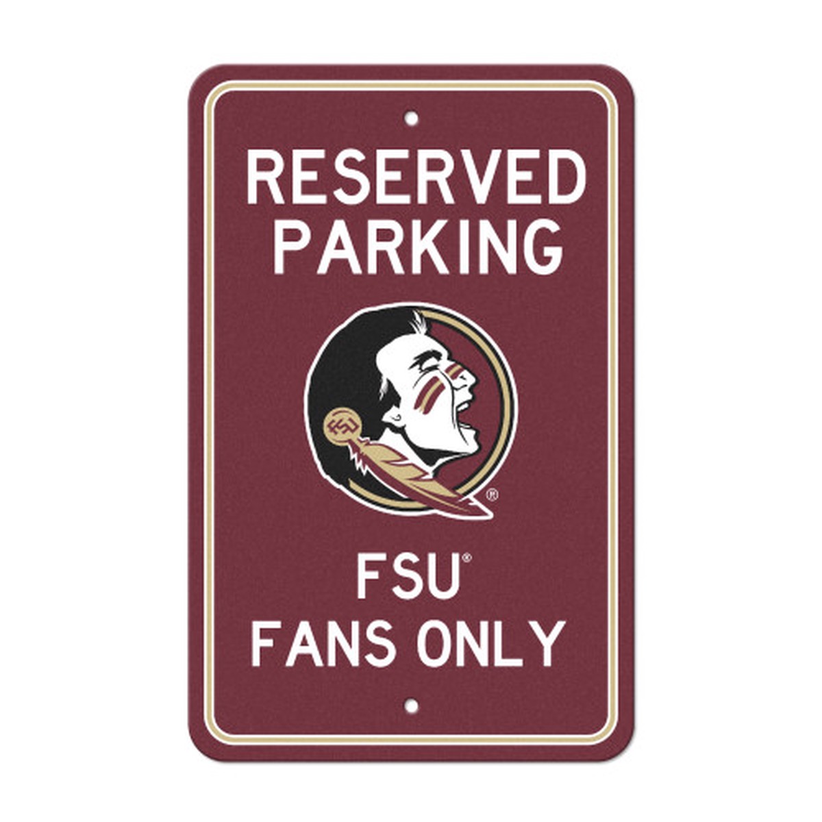 18″ NCAA Florida State University Seminoles ‘Reserved Parking’ Wall Sign