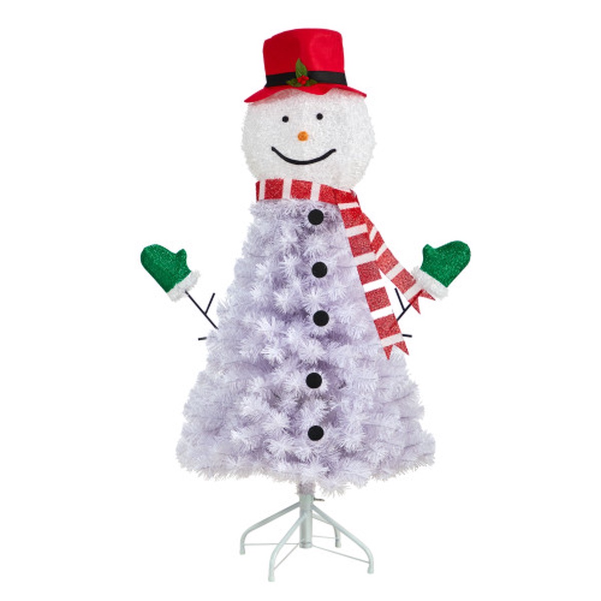 4 Snowman Artificial Christmas Tree, Unlit