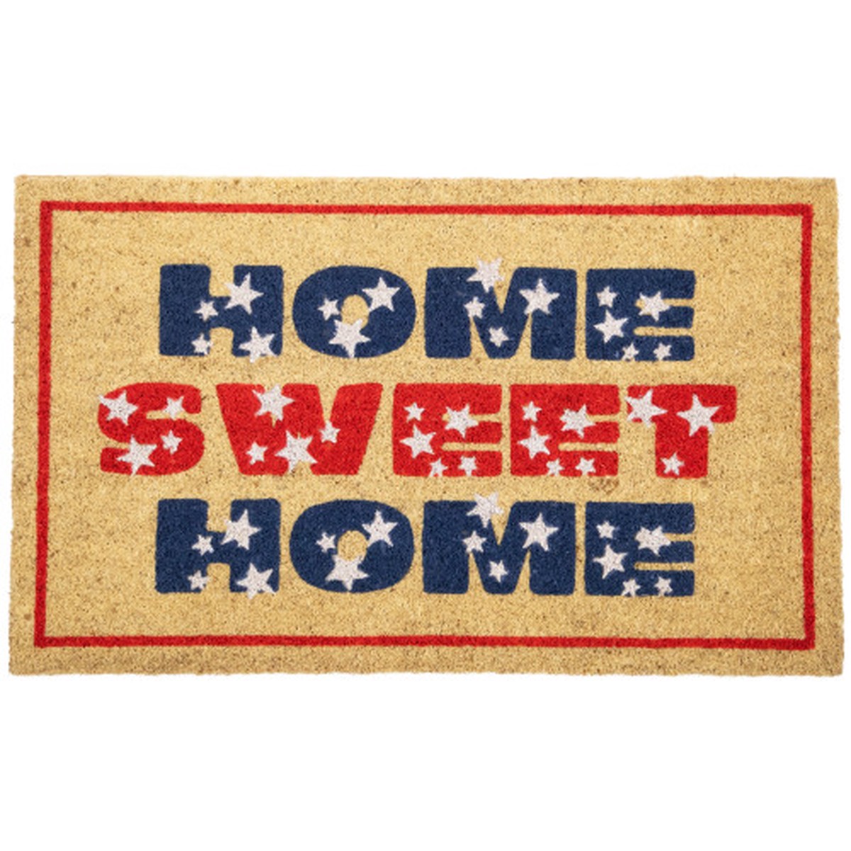 18″ x 30″ Patriotic Stars Home Sweet Home Outdoor Fourth of July Doormat