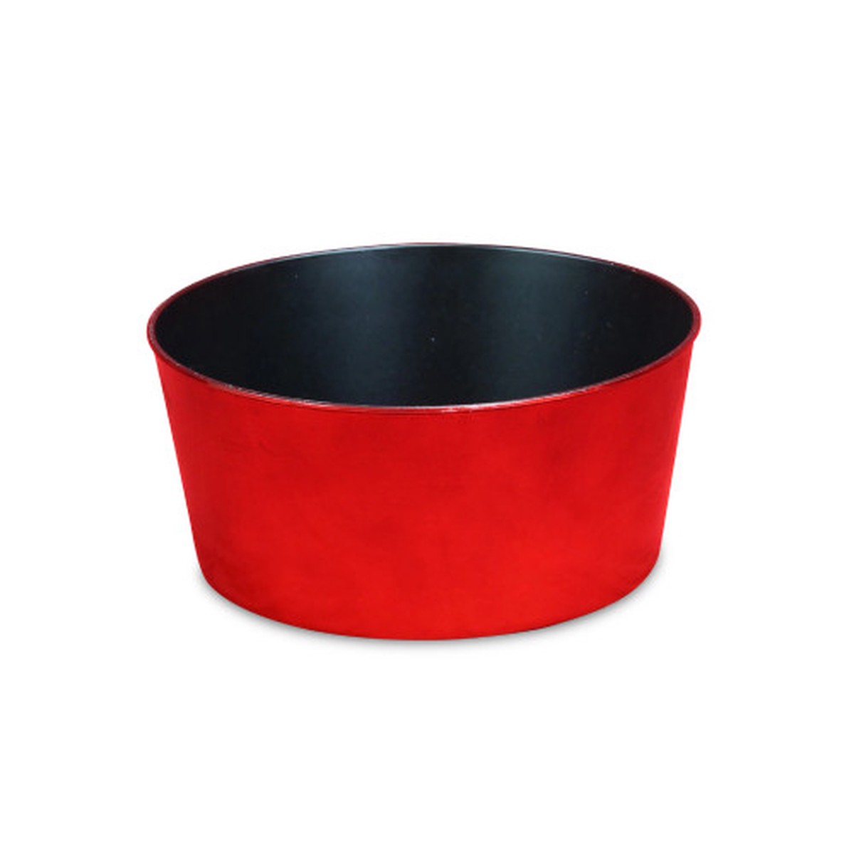 11.5″ Red and Black Round Tapered Planter
